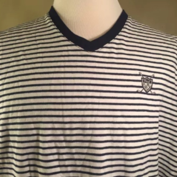 Polo Golf Ralph Lauren Striped Navy/White Vest - Picture 8 of 8